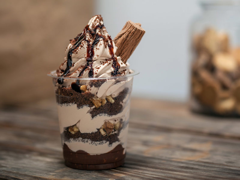 צילום גלידה מקופלת